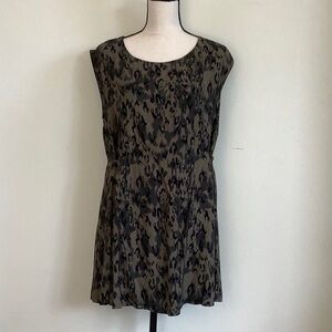Free People camo dress with tie back